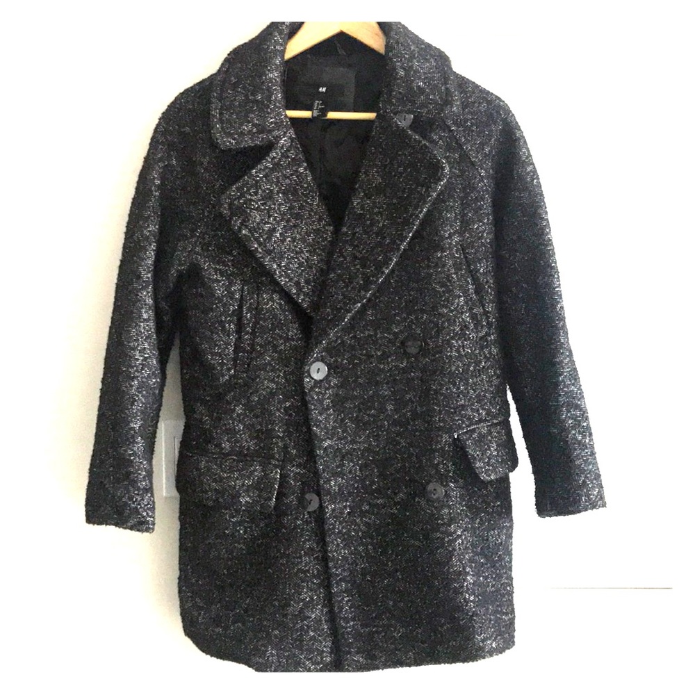 Oversized long pea coat